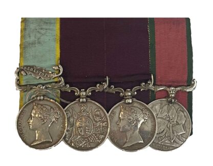 A Dragoon Guards Crimea, Long and Meritorious Service Group of 4 to Serjeant Major Stephen Donohue