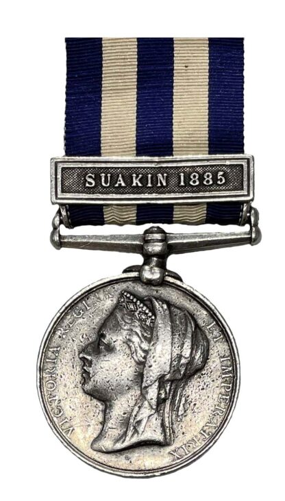 Egypt Medal 1882-89, undated reverse, one clasp, Suakin 1885 to Private W. Trueman