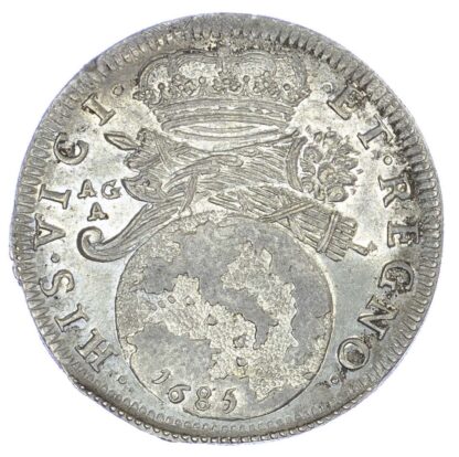 Italy, Naples, Charles II (1655-1700), silver 2 Tari, 1685