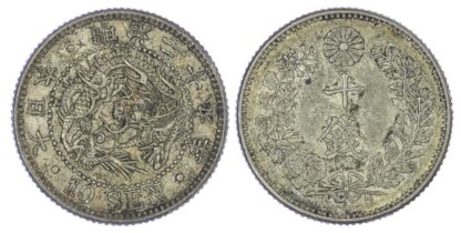 Japan, Meiji (1868-1912), silver 10 Sen, 1887