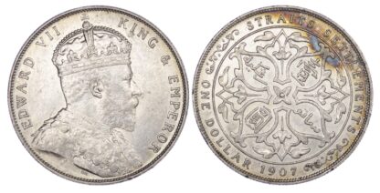 Straits Settlements, Edward VII (1901-1910), silver Dollar, 1907