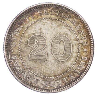Straits Settlements, Victoria (1837-1901), silver 20 Cents, 1885