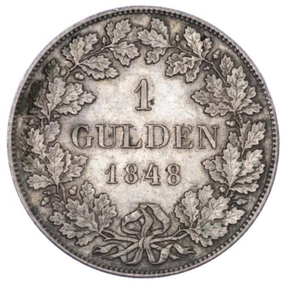 Germany, Frankfurt, silver Gulden, 1848