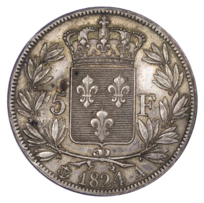 France, Second Empire, Louis XVIII (1814-1824), silver 5 Francs