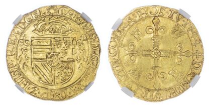 Netherlands, Gelderland, Charles V (1506-55), gold Zonnekroon / Couronne d’Or