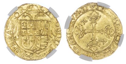 Italy, Naples, Charles V (1516-1556), gold Scudo d'oro - finest known