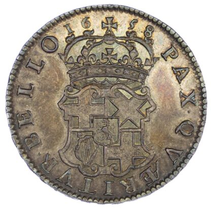 1658 Cromwell Halfcrown S3227A Good Extremely Fine