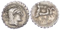 L. Procilius, Silver Serrated Denarius