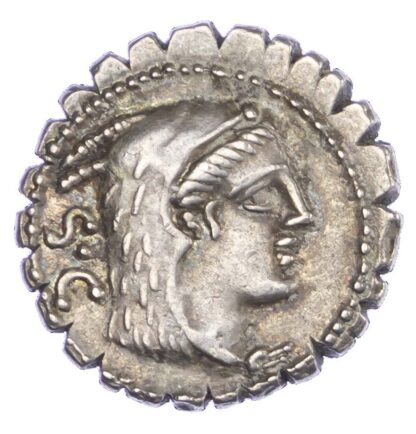 L. Procilius, Silver Serrated Denarius