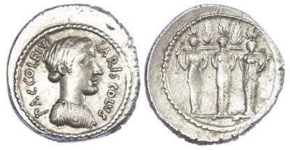 P. Accoleius Lariscolus, Silver Denarius