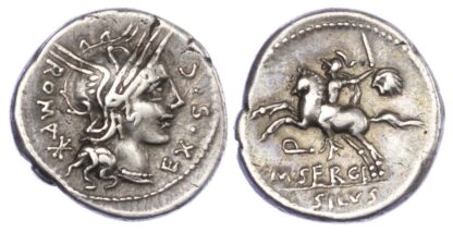 M. Sergius Silus, Silver Denarius