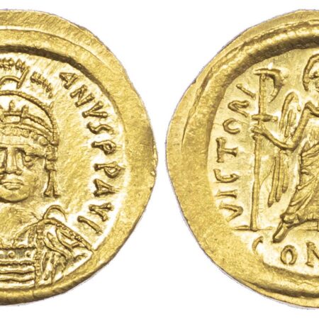 Justinian I, Gold Solidus