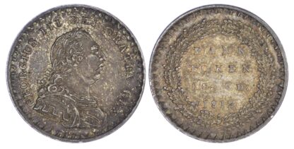 George III (1760-1820), Bank Token of Eighteenpence, 1812, first bust