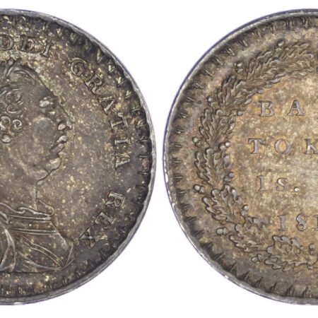 George III (1760-1820), Bank Token of Eighteenpence, 1812, first bust