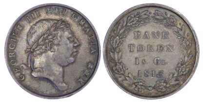 George III (1760-1820), Bank Token of Eighteenpence, 1813, second head