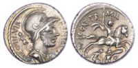 P. Fonteius, Silver Denarius