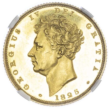 1825 George IV Gold Proof Sovereign, 1825 - Proof 63 Cameo