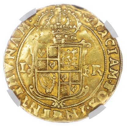 James I (1603-1625), Second Coinage, Unite, 1607-1609, NGC AU53