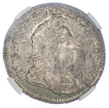 1718 George I Shilling Roses & Plumes - MS63 NGC