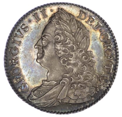 1750 George II (1727-1760), Halfcrown, Plain Angles - Exceptional