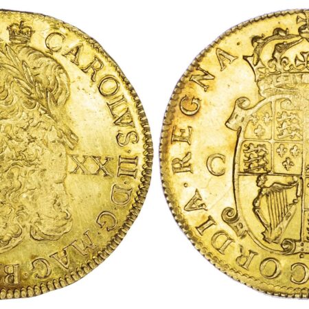 Charles II (1660-85), Hammered Unite of twenty shillings, Exceptional