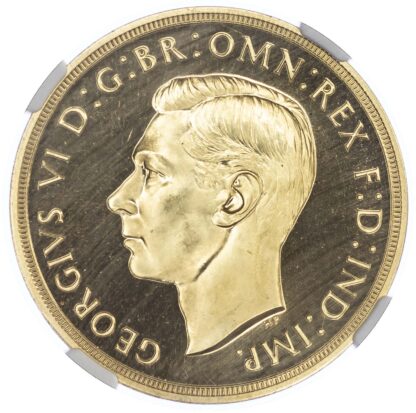 1937 George VI Proof Five Pounds - PF63 Cameo