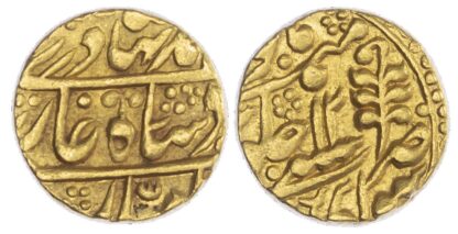 India, Princely States, Jaipur, in the name of Bahadur Shah II (1837-1858 AD), gold Mohur