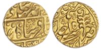 India, Princely States, Jaipur, in the name of Bahadur Shah II (1837-1858 AD), gold Mohur