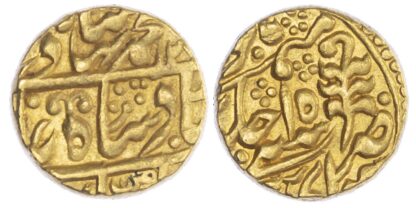 India, Princely States, Jaipur, in the name of Bahadur Shah II (1837-1858 AD), gold Mohur