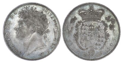 1823 George IV, First Reverse halfcrown, Extremely Rare