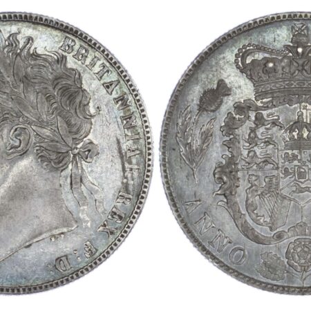 1823 George IV, First Reverse halfcrown, Extremely Rare