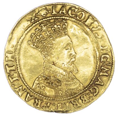 James I (1603-25), Double-crown, second coinage (1604-19), mm rose