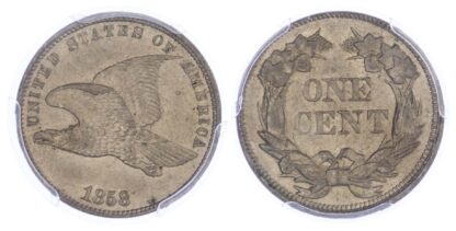 USA, Flying Eagle, copper-nickel Cent, 1858, Small Letters - MS 62