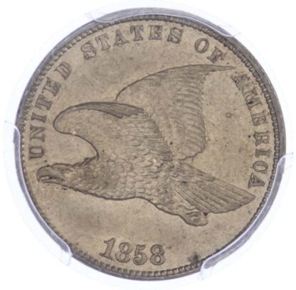USA, Flying Eagle, copper-nickel Cent, 1858, Small Letters - MS 62