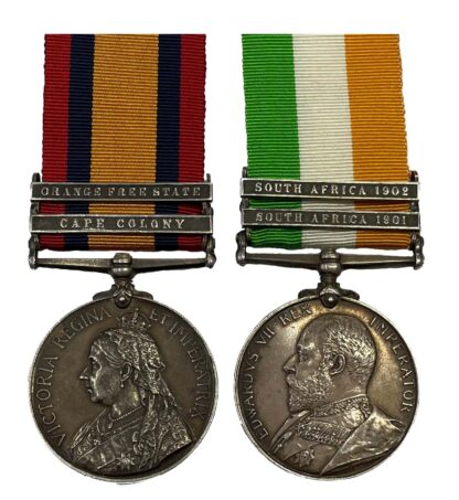 A Boer War, Militia Officers, Pair to Honorary Lieutenant and Quarter Master T. Batchelor