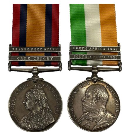 A Boer War, Militia Officers, Pair to Honorary Lieutenant and Quarter Master T. Batchelor