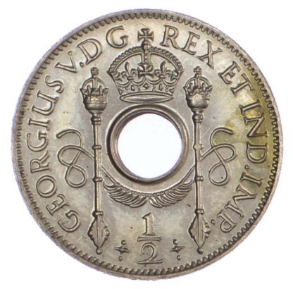 New Guinea, George V (1910-1936), copper-nickel Halfpenny, 1929