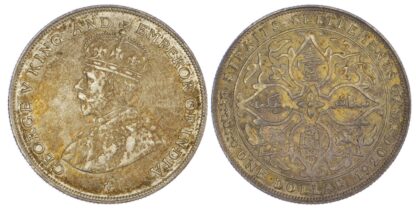 Straits Settlements, George V (1910-1936), silver Dollar, 1920