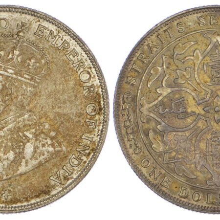 Straits Settlements, George V (1910-1936), silver Dollar, 1920