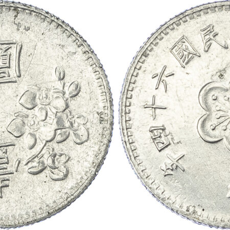 China, Taiwan, aluminium Pattern Yuan, 1975