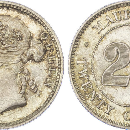 Mauritius, Victoria (1837-1901), silver 20 Cents, 1899