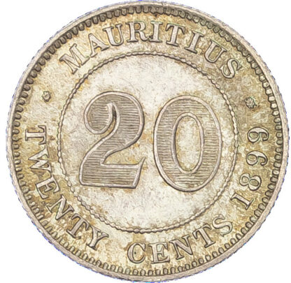 Mauritius, Victoria (1837-1901), silver 20 Cents, 1899