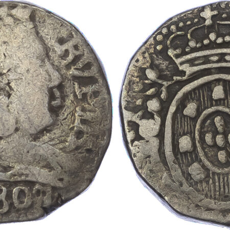 Portuguese India, João VI as Prince Regent (1807-1816), silver Rupia, 1807