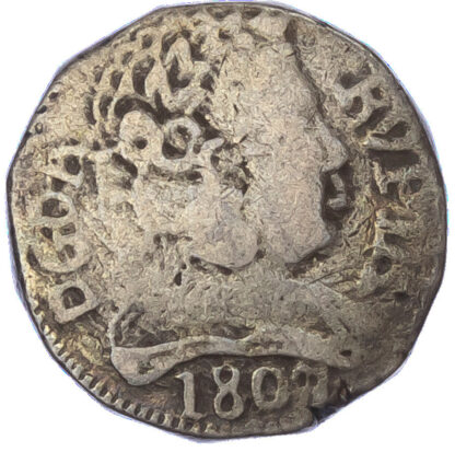 Portuguese India, João VI as Prince Regent (1807-1816), silver Rupia, 1807