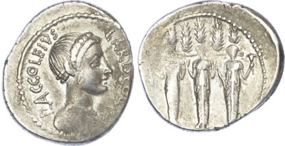 P. Accoleius Lariscolus, Silver Denarius