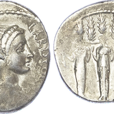 P. Accoleius Lariscolus, Silver Denarius