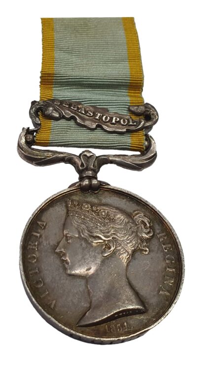 Crimea Medal, 1854-55, one clasp, Sebastopol to George Gill