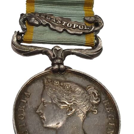 Crimea Medal, 1854-55, one clasp, Sebastopol to George Gill