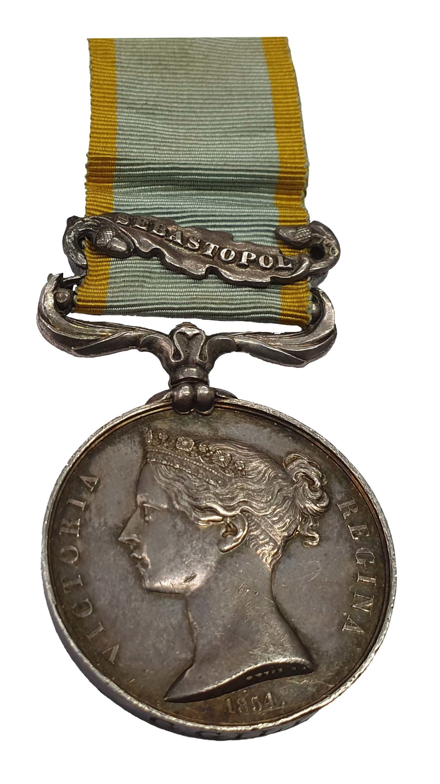Crimea Medal, 1854-55, one clasp, Sebastopol to George Gill