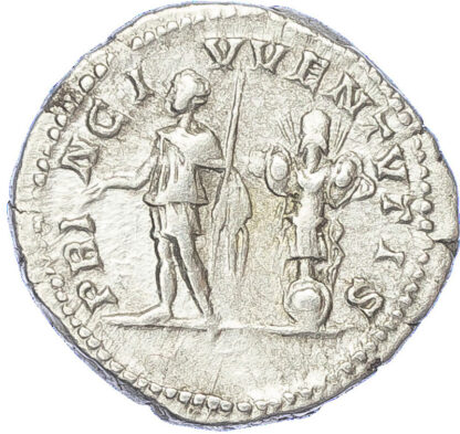 Geta as Caesar, Silver Denarius